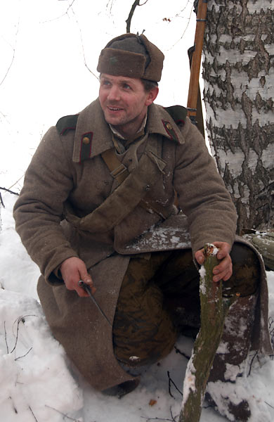 Реконсрукция боя на невском пятачке