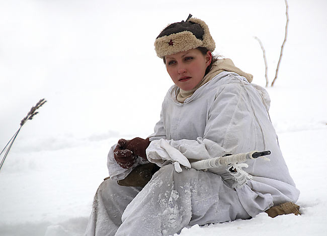 Реконсрукция боя на невском пятачке