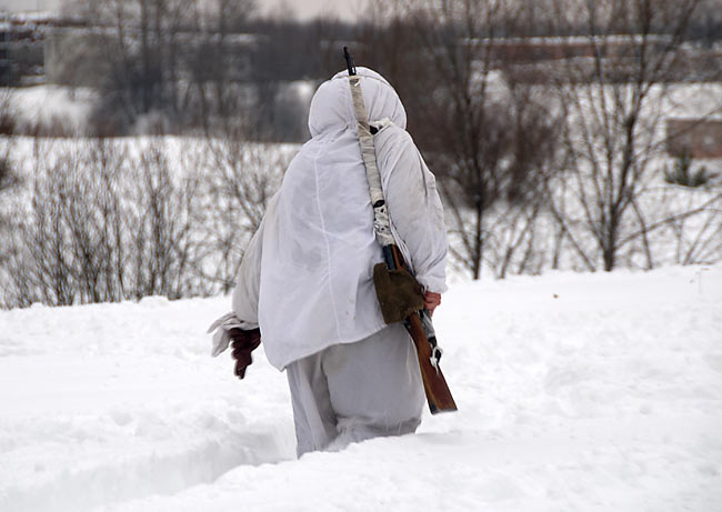 Реконсрукция боя на невском пятачке