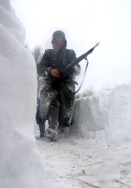 Реконсрукция боя на невском пятачке