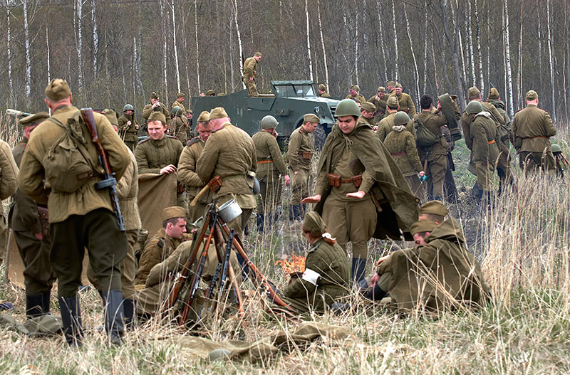 На Зееловских высотах в 1945 году
