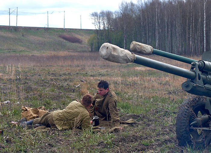 На Зееловских высотах в 1945 году