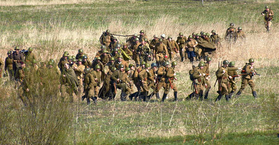 На Зееловских высотах в 1945 году