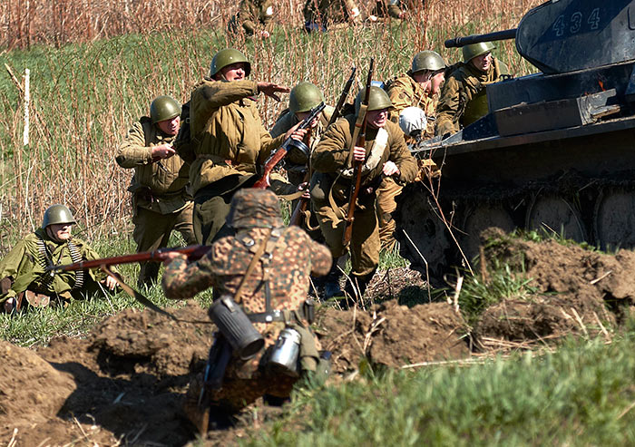 На Зееловских высотах в 1945 году