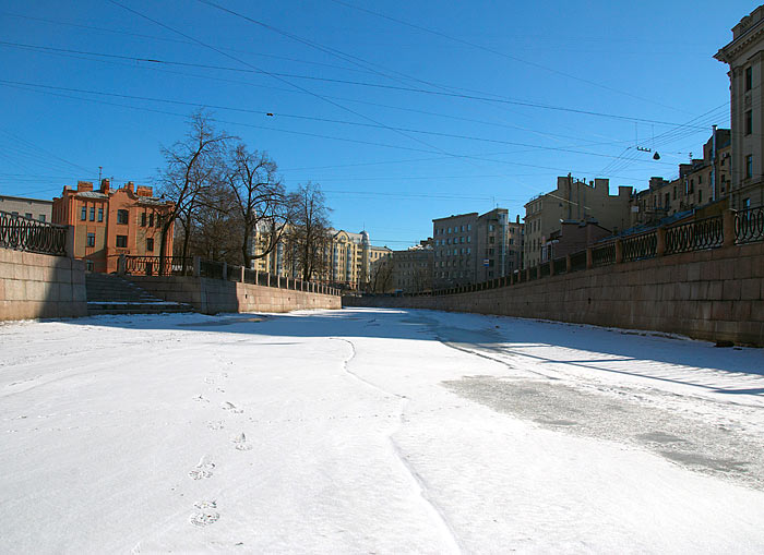 Ледовый переход по рекам и каналам СПб
